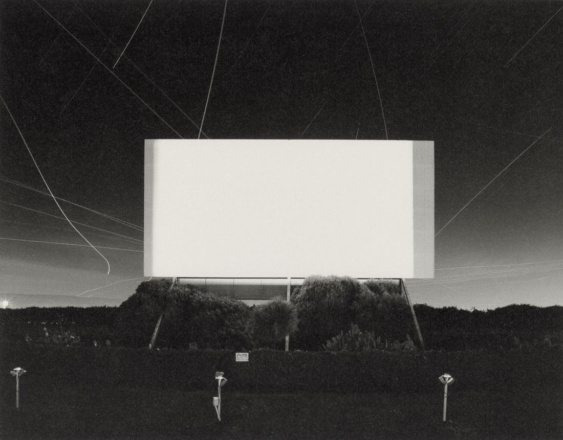 HIROSHI SUGIMOTO - Union City Drive-In, 1993: Artist: Hiroshi Sugimoto Title: Union City Drive-In, Union City, 1993 Medium: Photo Litho, 2016, Spain Dimensions: 9.4x7.35" Description: Heat Wax Mounted on 11x14" Conservation Board Artist Bio: Hiro