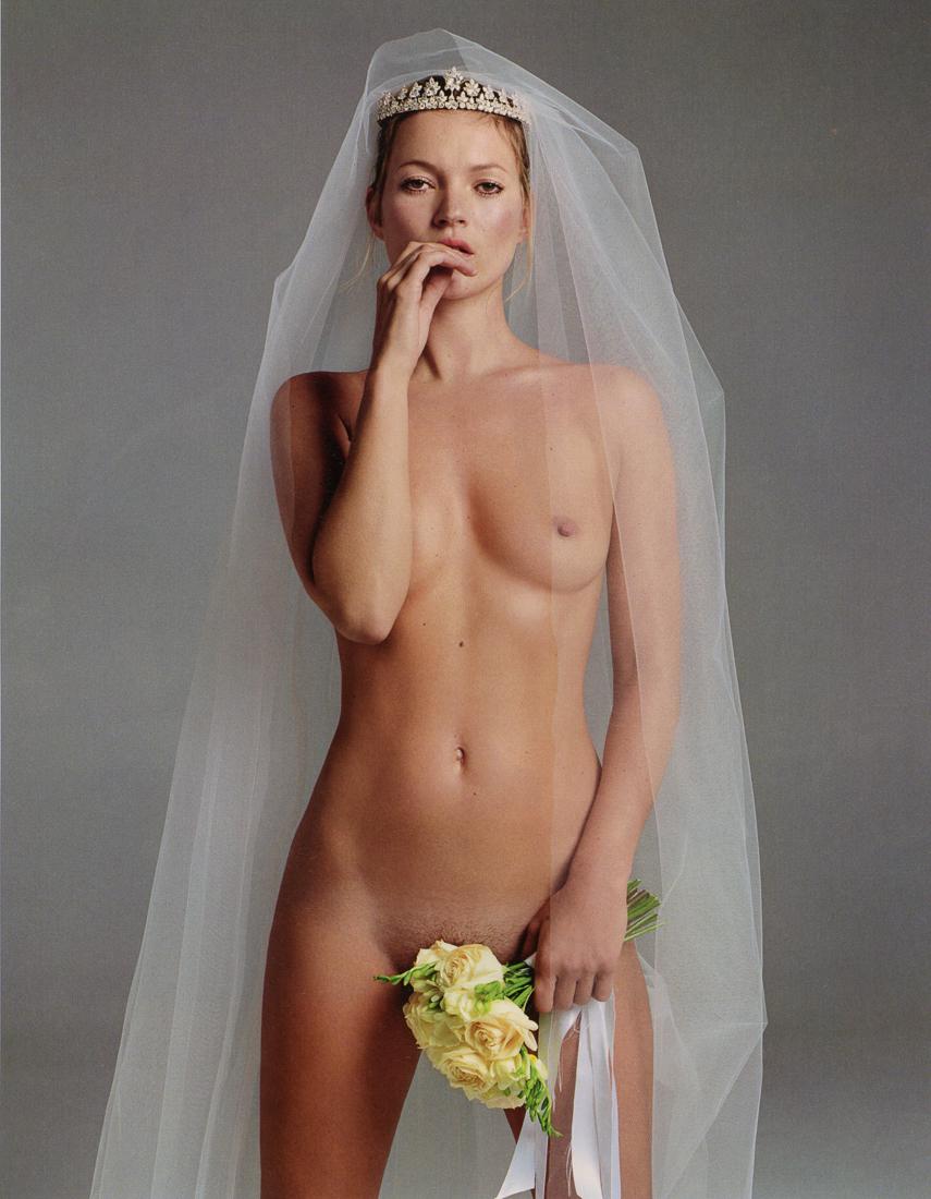 VAN LAMSWEERDE AND MATADIN - Kate/Bride, 2003: Artist: Inez Van Lamsweerde and Vinoodh Matadin Title: Kate/Bride, 2003 Medium: Photo Litho, 2013, China Dimensions: 6.85x8.8" Description: Heat Wax Mounted on 8.5x11" Conservation Board Artist Bio: I