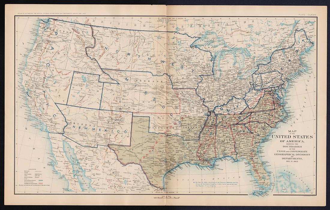 Civil War Geographical Boundary - 112902952 1 X
