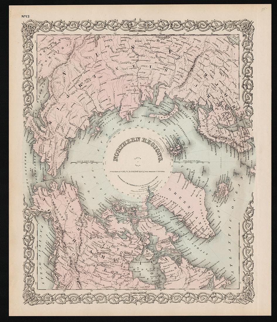 Uncommon version of Colton Northern Regions map (1 of 4)