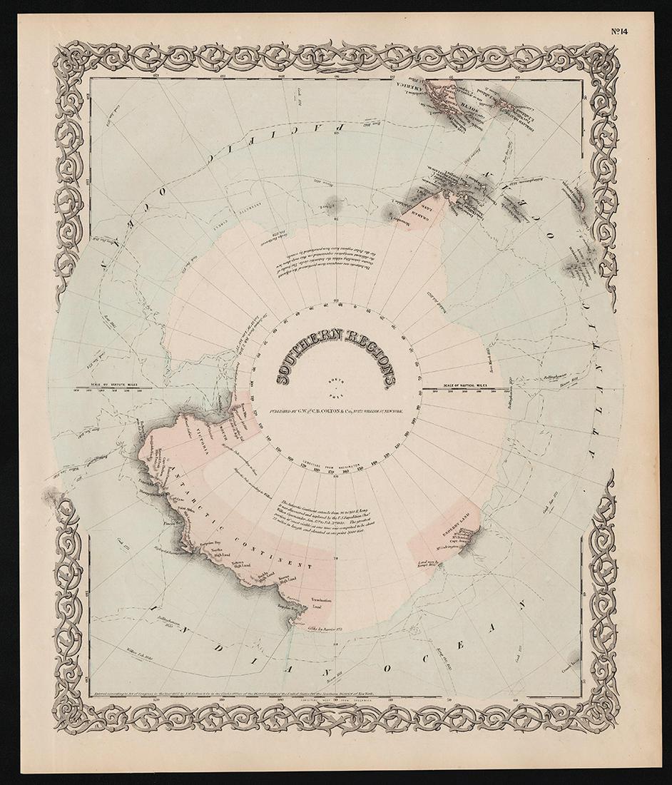 Uncommon version of Colton Southern Regions map (1 of 4)