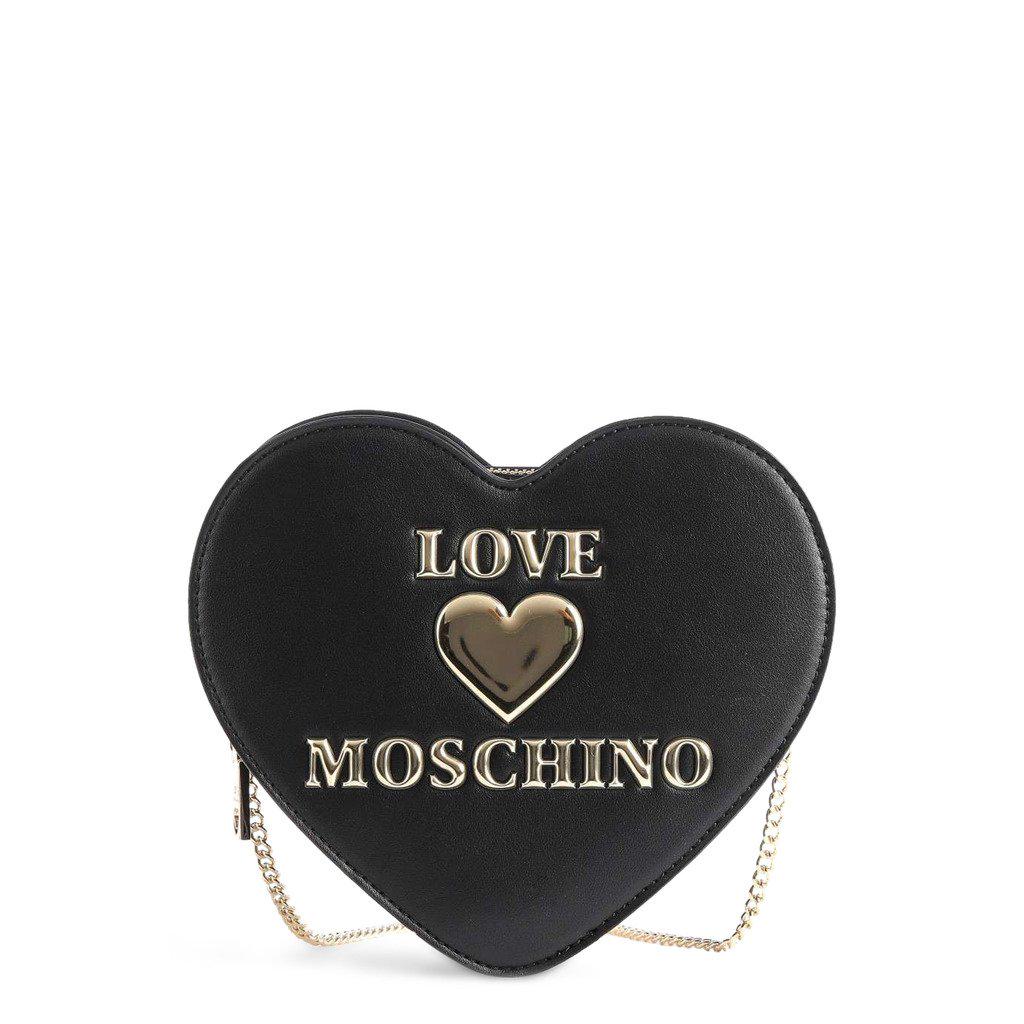Love Moschino Black Heart Shaped Crossbody Bag: Title: Love Moschino Black Heart Shaped Crossbody Bag Size: One Size Description: Gender:Woman Type:Across-body Material:polyurethane Main fastening:zip Handles:1 handle Shoulder strap:removable shoul