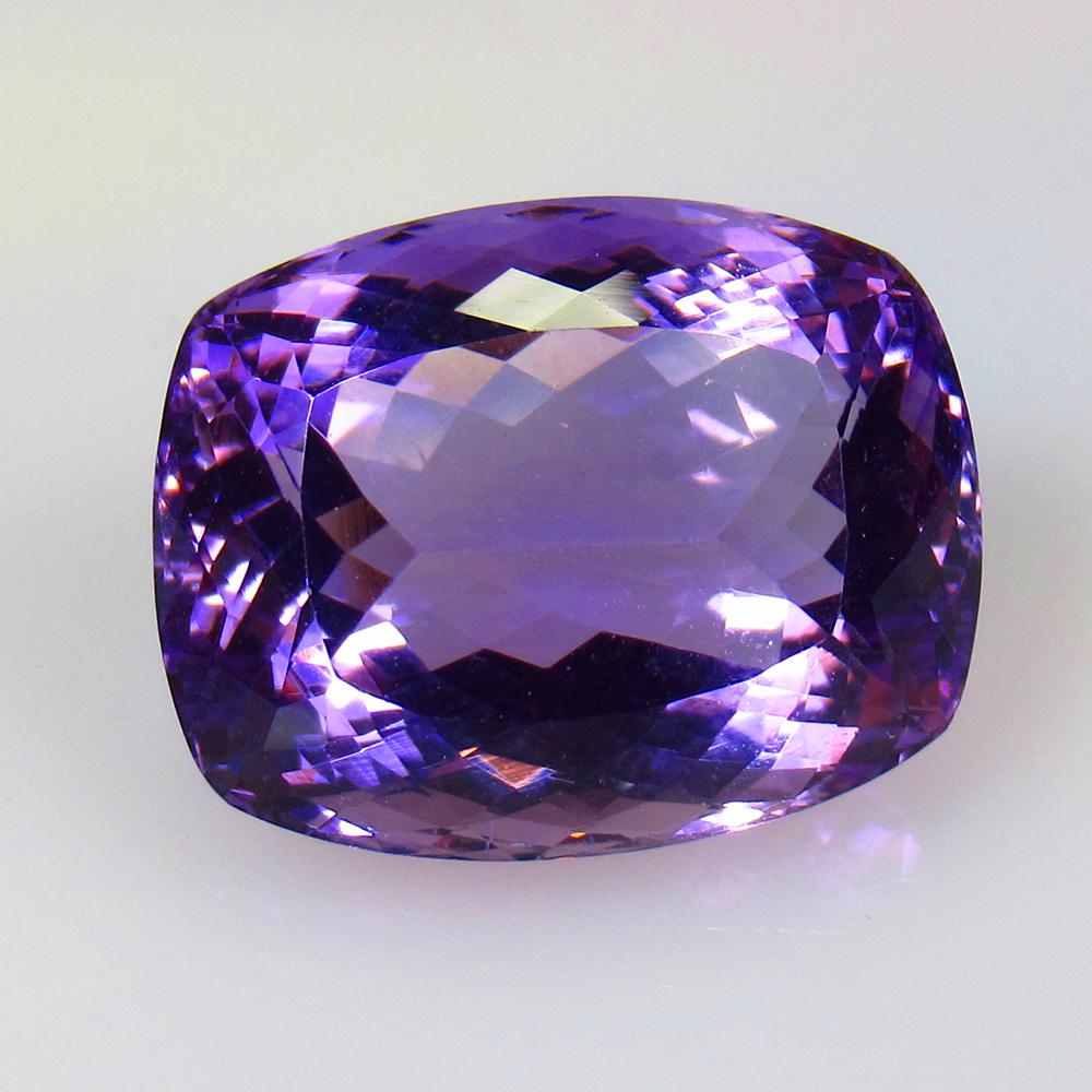 22.15 Ct Natural Purple Amethyst Cushion Cut (1 of 2)