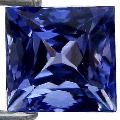 Natural Tanzanite 0.34ct Princess Violetish Bluish VVS: Title: Natural Tanzanite 0.34ct Princess Violetish Bluish VVS Additional Information: 1 x Natural Tanzanite 0.34ct Violetish Bluish VVS - Shape: Princess - Weight: 0.34ct - Colour: Violetish Bluish - 
