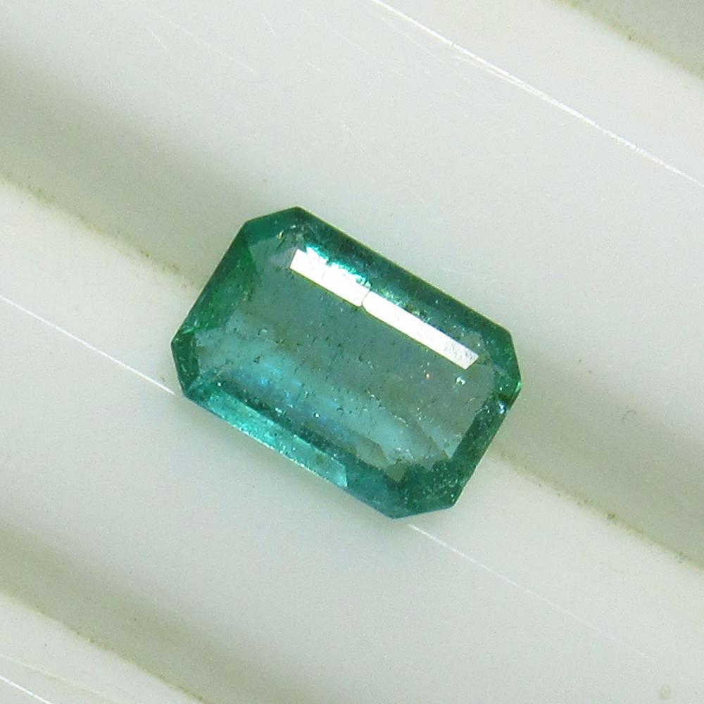 0.79 Ct Natural Zambian Emerald Octagon Cut (1 of 2)