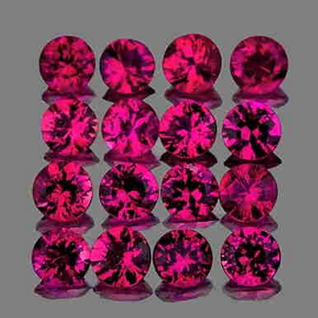 2.30 mm Round Machine Cut 16pcs Mozambique Violet Red (1 of 2)