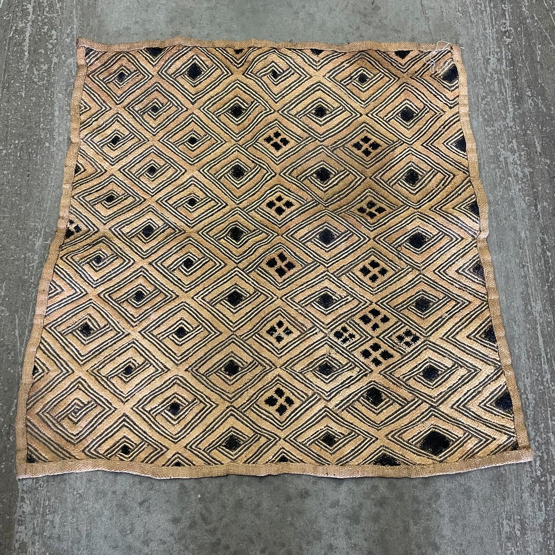 Kuba Square: Title: Kuba Square Date/Period: 19th Century Materials/Origin: Mali, Africa Dimensions: 25in x 26in Reserve: $40.00 Shipping: Domestic: Flat-rate of $8.00 to anywhere within the contiguous U.S. I
