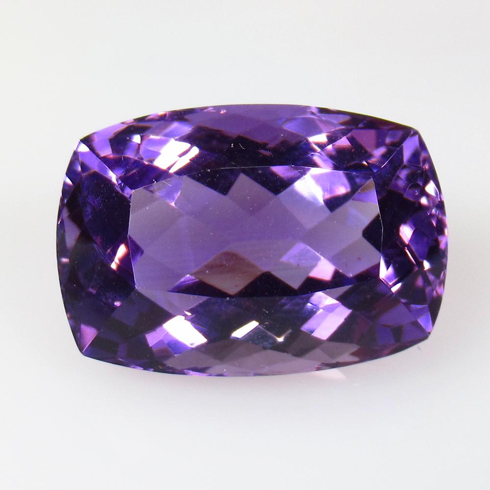 18.31 Ctw Natural Purple Amethyst Cushion Cut (1 of 2)