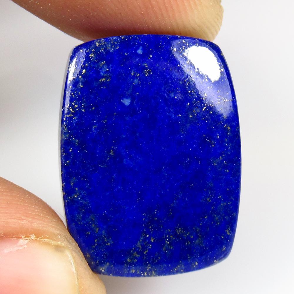 25.38 Ctw Natural Blue Lapis Cushion Cab (1 of 2)