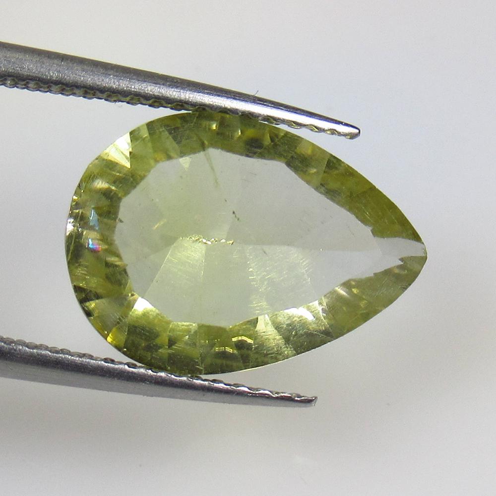 4.70 Ctw Natural Lemon Quartz Concave Cut: No Reserve! Title: 4.70 Ctw Natural Lemon Quartz Concave Cut Stone Clarity: VVS Gemstones: Lemon Quartz Carat Weights: 4.7 Size/Dimensions: 14.10 x 10.00 x 6.00 mm Additional Information: Good Luster 