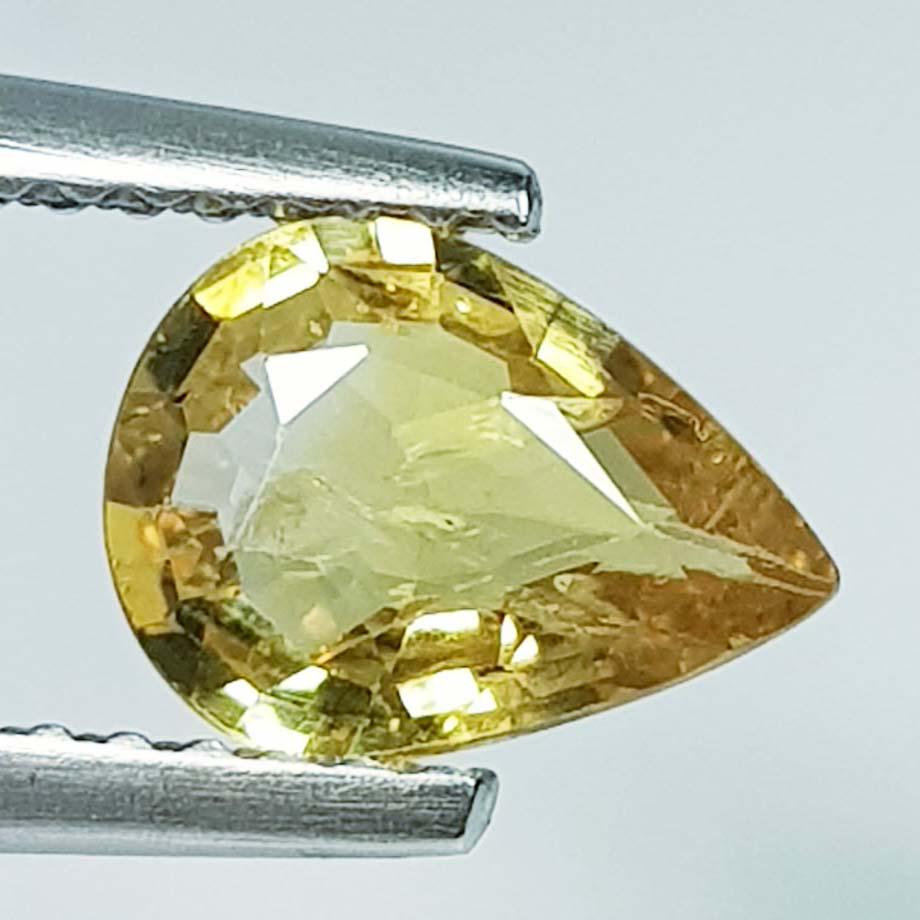 1.17 ct Natural Yellow Sapphire: No Reserve! Title: 1.17 ct Natural Yellow Sapphire Color/Clarity: Loosegemstone Gemstones: VS Carat Weights: 1.17 Size/Dimensions: 8.10 x 6.00 x 3.00 Additional Information: Pear - Burma Shipping: D