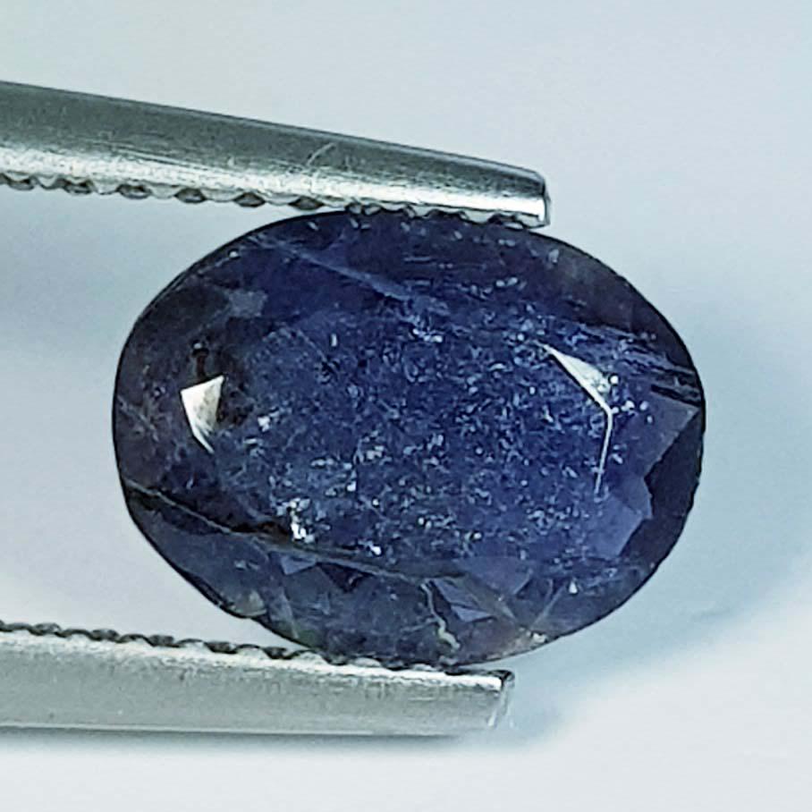 1.12 ct Natural Iolite Oval Cut: No Reserve! Title: 1.12 ct Natural Iolite Oval Cut Color/Clarity: SI Gemstones: Loosegemstone Carat Weights: 1.12 Size/Dimensions: 9.00 x 6.80 x 3.00 Additional Information: Oval- Brazil Shipping: Do