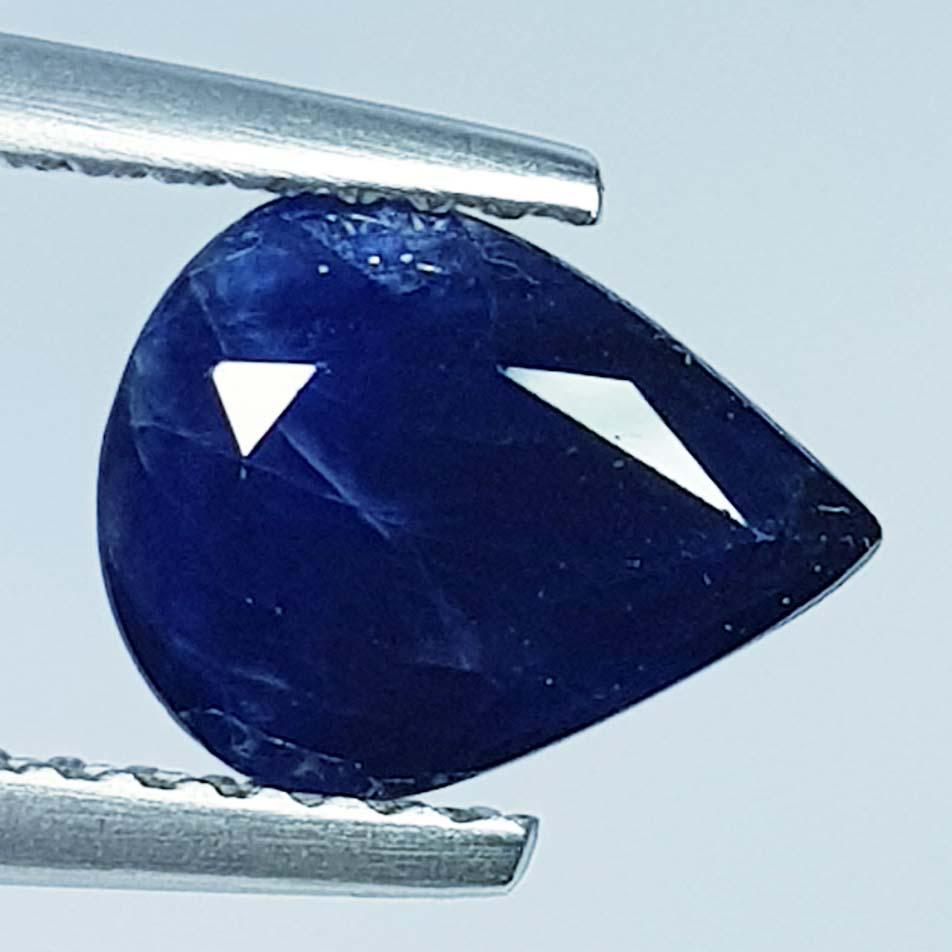 1.68 ct Natural Blue Sapphire: No Reserve! Title: 1.68 ct Natural Blue Sapphire Color/Clarity: Loosegemstone Gemstones: VS Carat Weights: 1.68 Size/Dimensions: 8.90 x 6.80 x 3.80 Additional Information: Pear - Burma Shipping: Dom