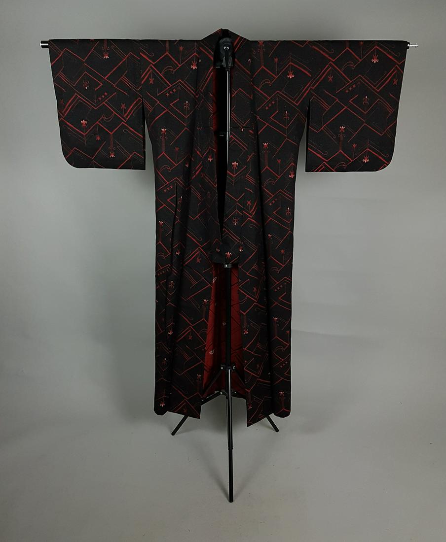 RED & BLACK COTTON KIMONO (1 of 8)