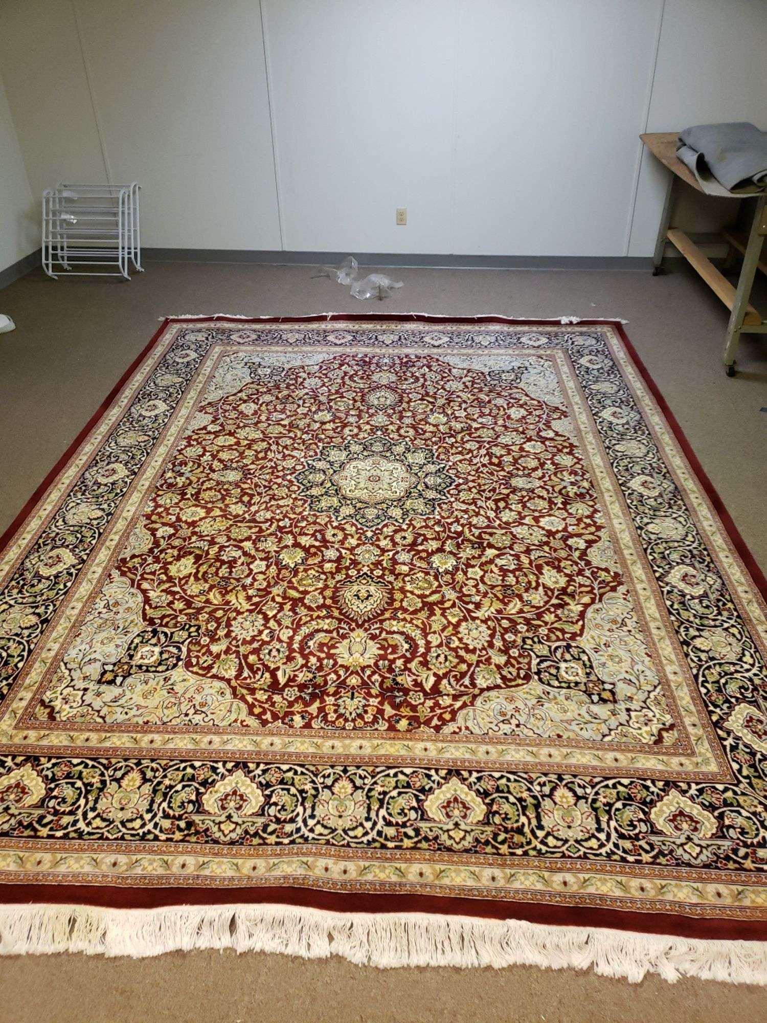 Hand Knotted Persian Tabriz Rug 9x12 ft (1 of 4)
