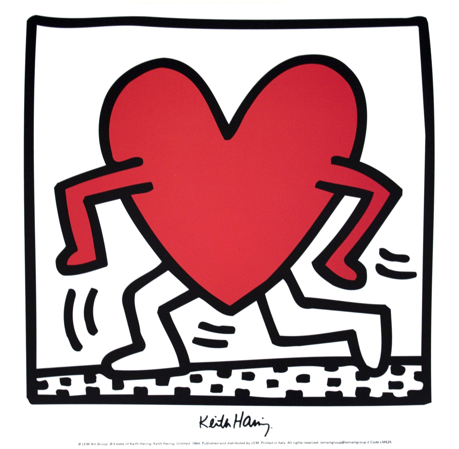 Keith Haring - Untitled (1984) - Offset Lithograph (1 of 1)