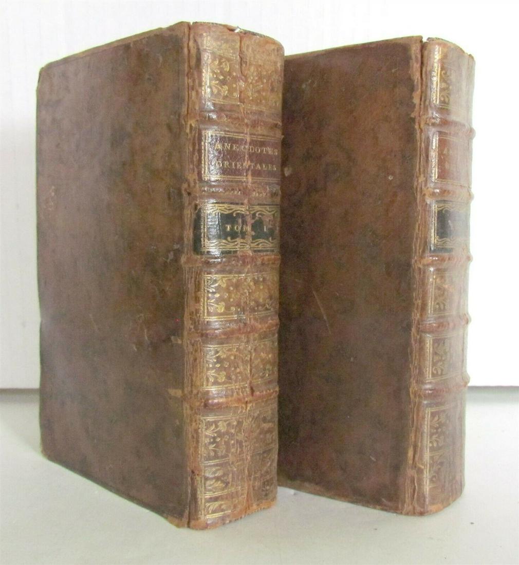 1773 ORIENTAL ANECDOTES 2 antique VOLUMES on Persian (1 of 12)