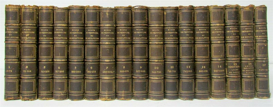 1829 17 volumes MUSEUM of PAINTINGS & SCULPTURE (1 of 12)