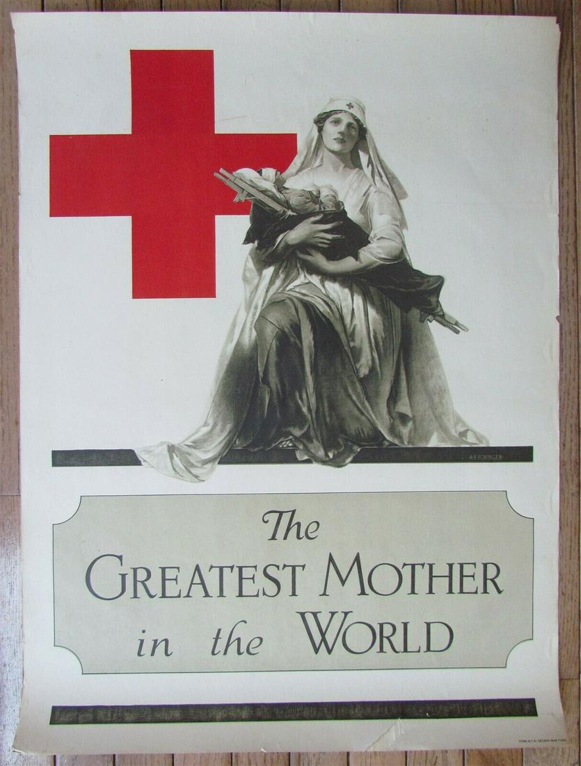 US WWI POSTER GREATEST MOTHER in the WORLD original (1 of 6)