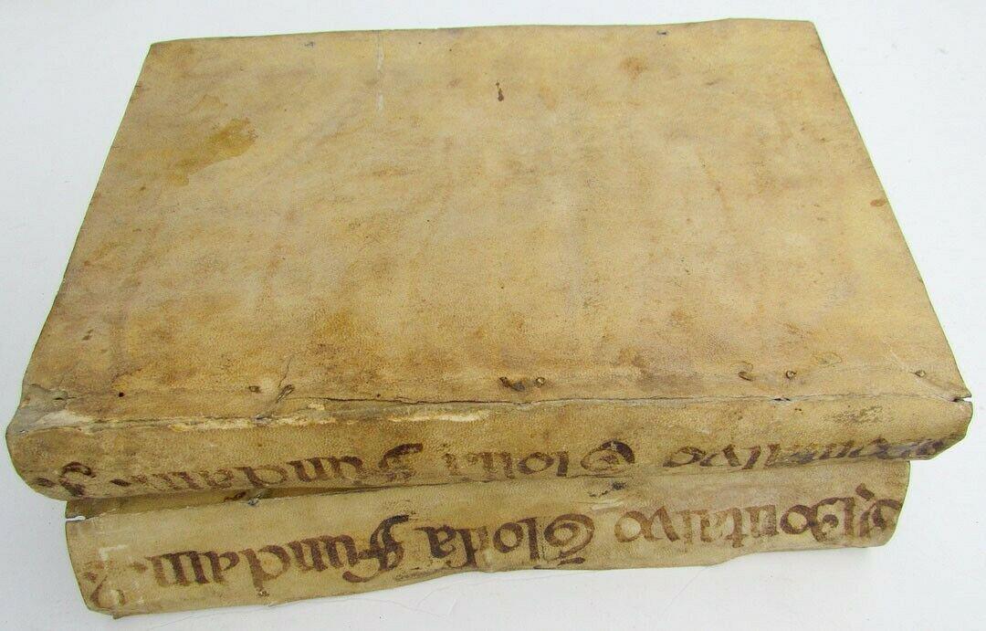 1740 2 VOLUMES VELLUM BOUND ANTIQUE FOLIOS FRANCISCAN (1 of 12)