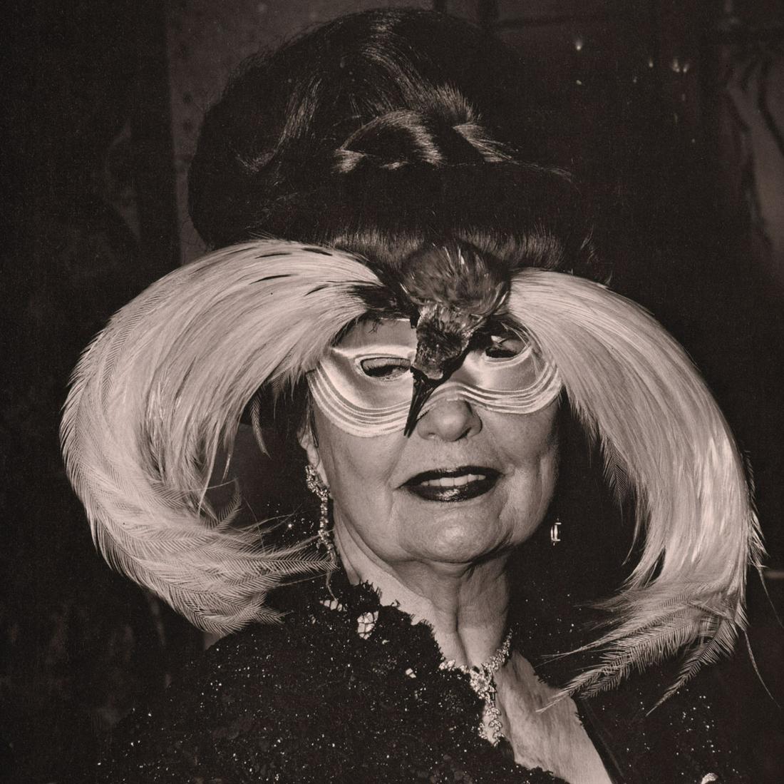 DIANE ARBUS - A Woman in a bird mask, NYC, 1967: Artist: DIANE ARBUS Print Title: A Woman in a bird mask, NYC, 1967 Medium: Photoengraving Printed 1970’s in the US Image size (inches) approx. 8 x 8” Diane Arbus (1923 –1971),was an 
