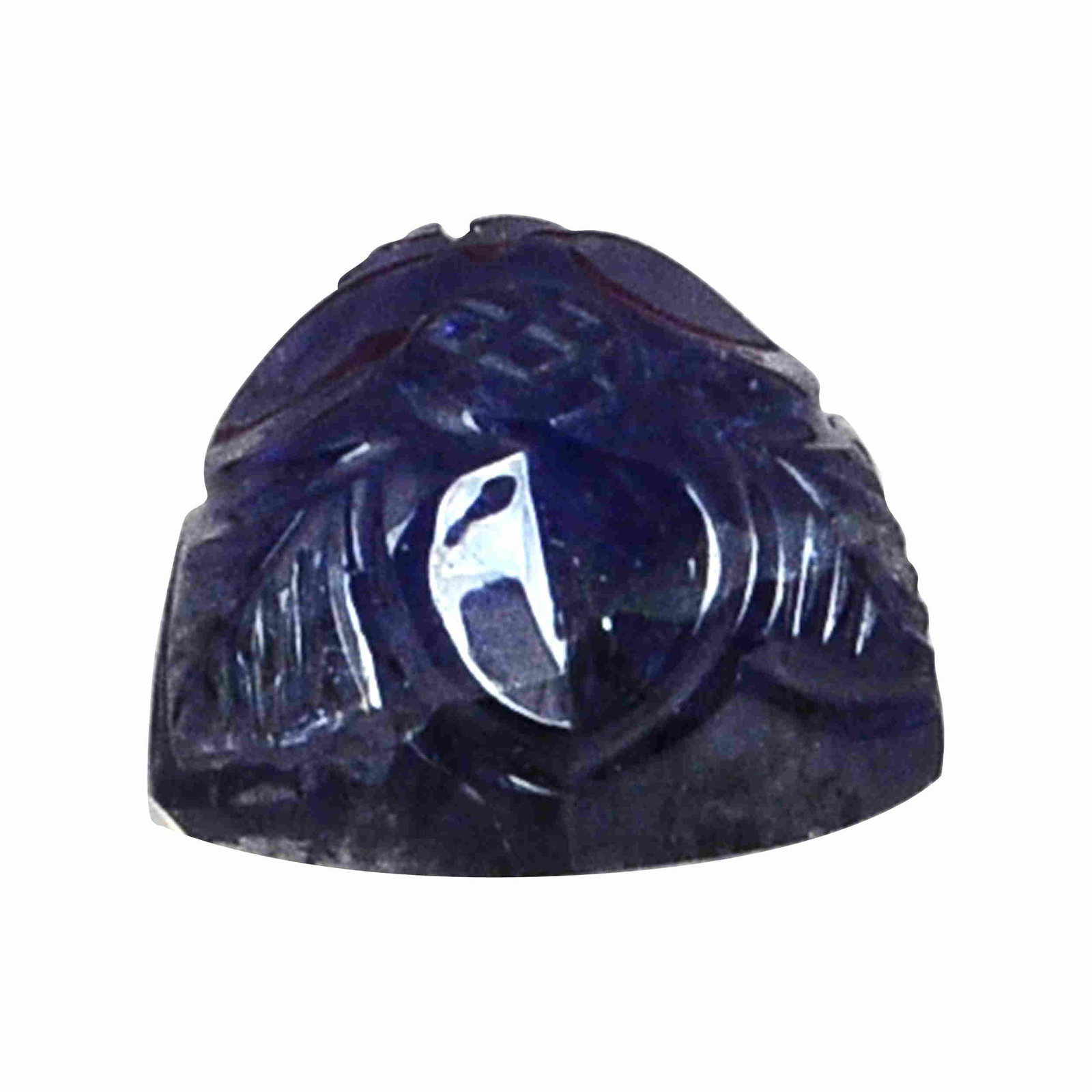 3.25 Carat Blue Color Natural Trillion Iolite Loose: No Reserve! Title: 3.25 Carat Blue Color Natural Trillion Iolite Loose Gemstone 1 Piece Additional Information: Specification of Gemstone Stone : Iolite Shape : Trillion Size : 5.5H x 9.5L x 9.5W mm C