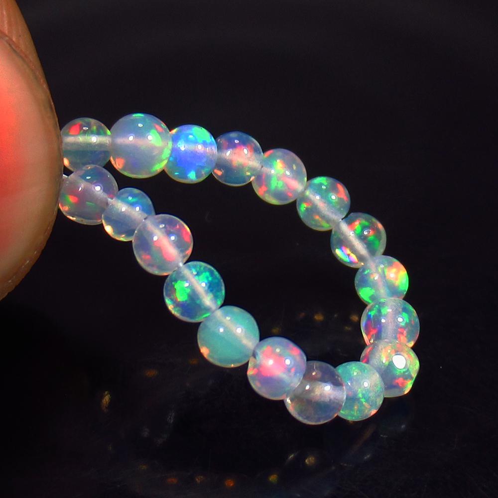 2.40 Ct Natural 18 Ethiopian Drilled Fire Opal Ball (1 of 2)