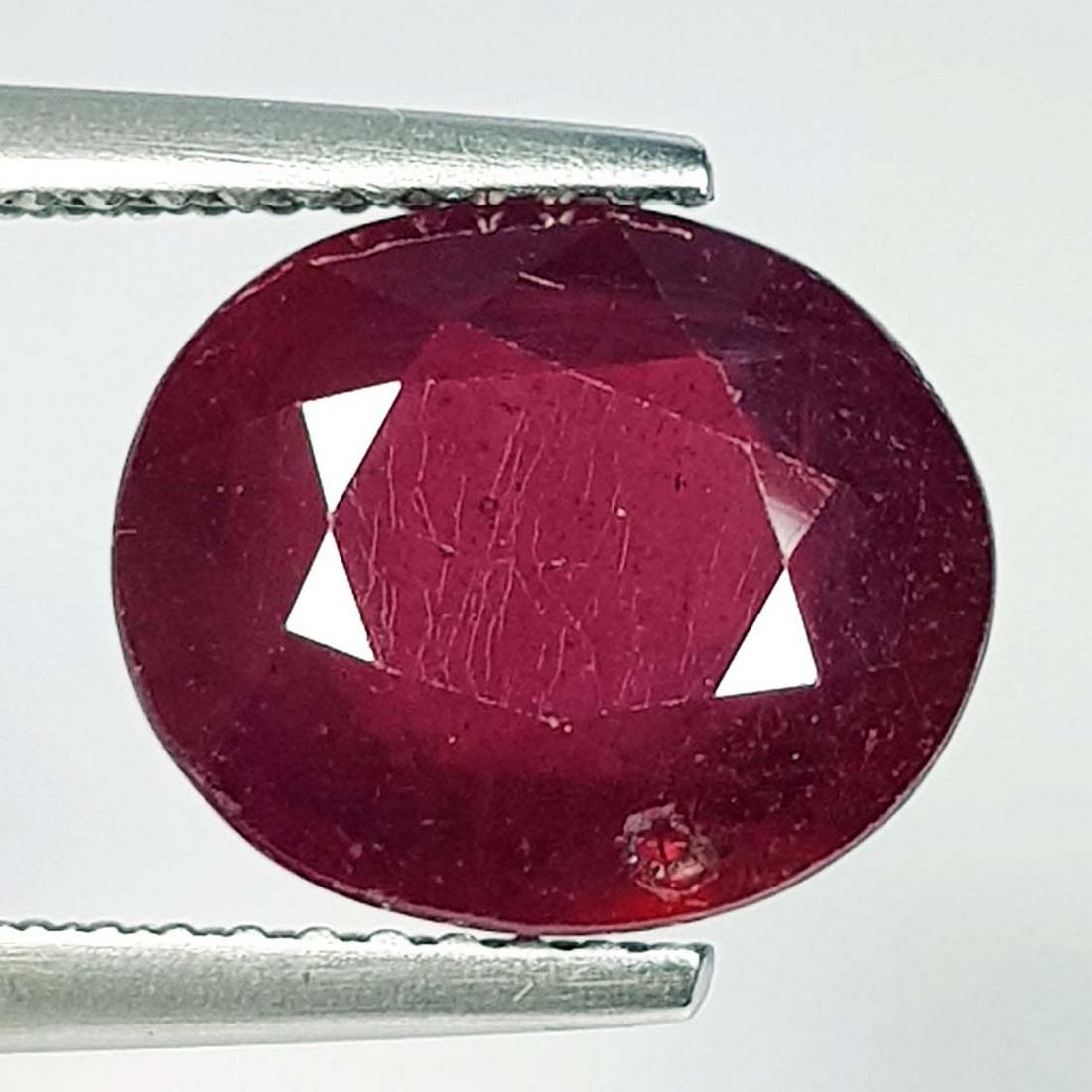 5.25 Ct  Natural Ruby Oval Cut (1 of 5)