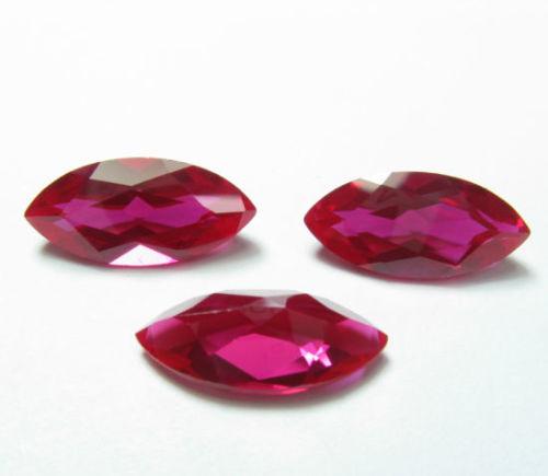 Natural Burma Ruby 3 Pieces 0.24tcw Marquise Reddish 11 (1 of 1)