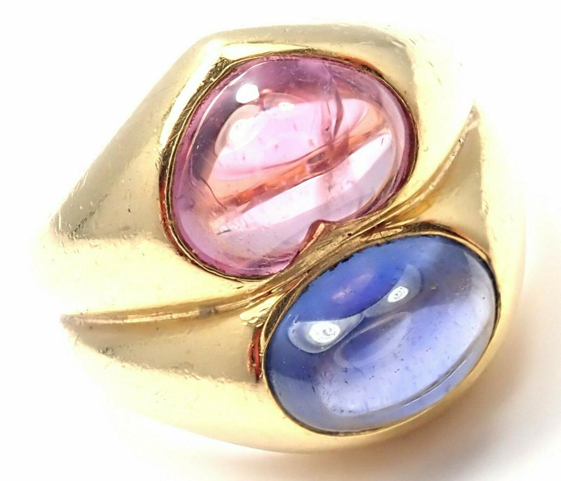 Rare! Authentic Bvlgari Bulgari 18k Yellow Gold Pink (1 of 12)