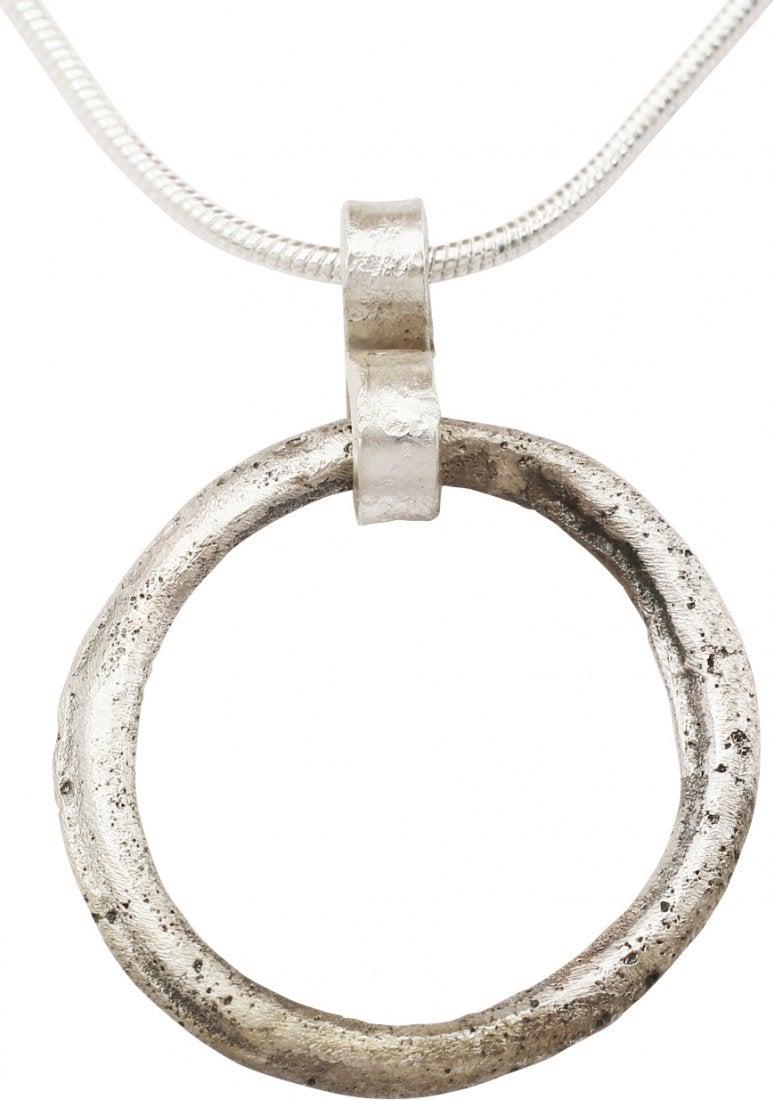 VIKING PROTECTIVE BROOCH NECKLACE 9th-11th CENTURY AD.: Worn in numbers on the surface of the jerkin, these small metal brooches provided a measure of protection against sword cuts and, in fact, were a form of armor. See current Public Television programmi