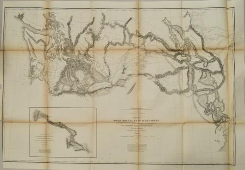 1853-4 Stevens Map of the Rockies to Washington State (1 of 1)