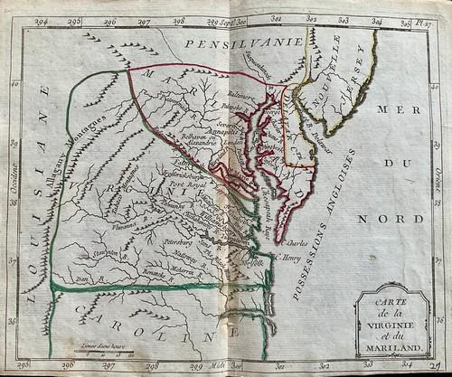 Revolutionary war era Virginia, Maryland and Delaware , (1 of 1)
