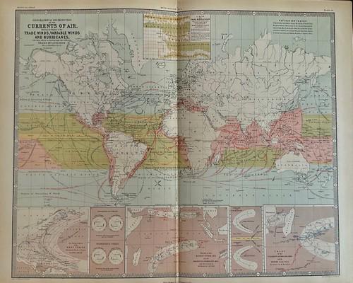 Air currents, trade winds and Hurricane patterns of the (1 of 3)