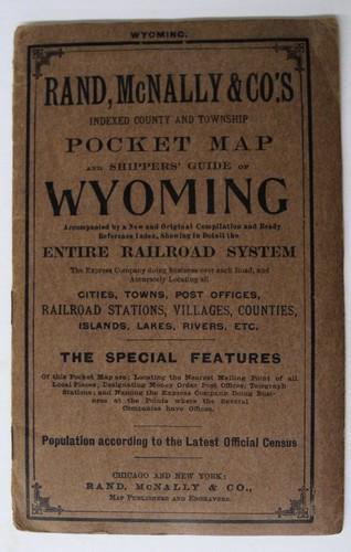 Rand, McNally & Co.'s Wyoming.: Publication Date: 1909 Title: Rand, McNally & Co.'s Wyoming. Publisher: Rand, McNally & Co. Height: 12.5 Width:18.8 In: Rand, McNally & Co.'s indexed county and township Pocket Map and Shippers' Guide