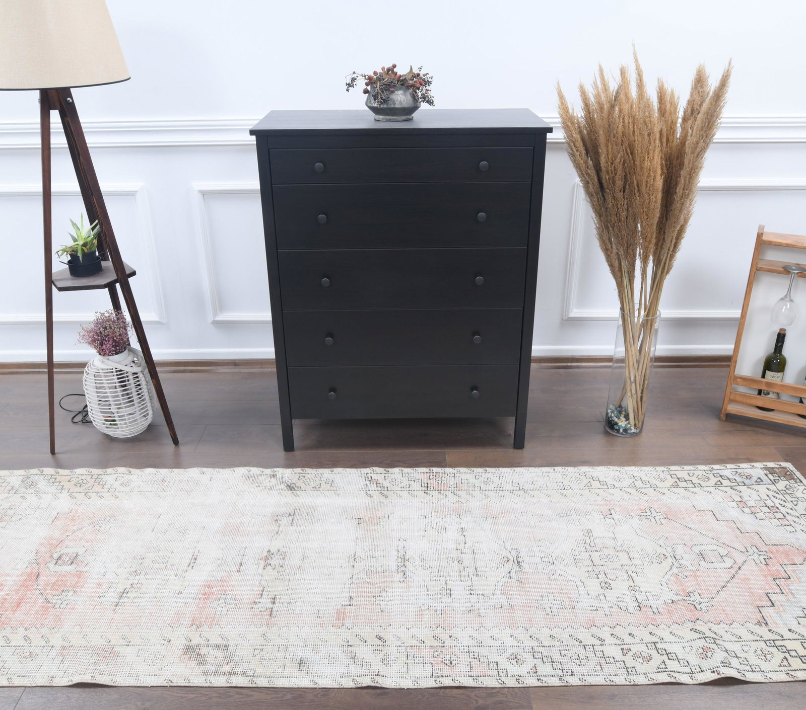 3x9 Turkish ANTIQUE Oushak Rug, Hallway Runner,: This Turkish one-of-a-kind vintage runner rug is hand-knotted and handwoven by the most skilled artisans who use pure wool, in faded, natural tones, and stylish, oriental design in Red Colors. It is i