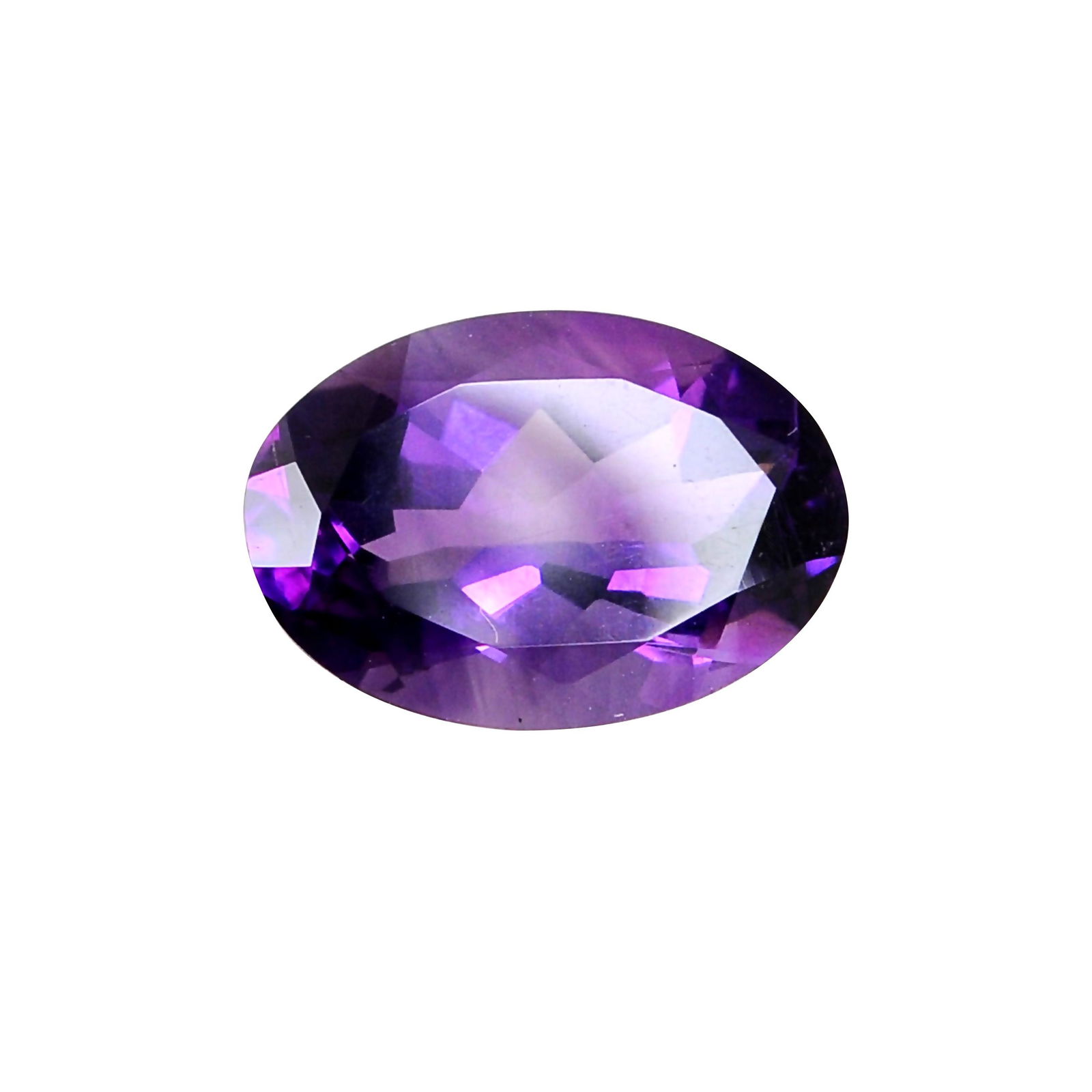 4.85 Carat Purple Oval Amethyst Loose Gemstone 1 Piece (1 of 3)