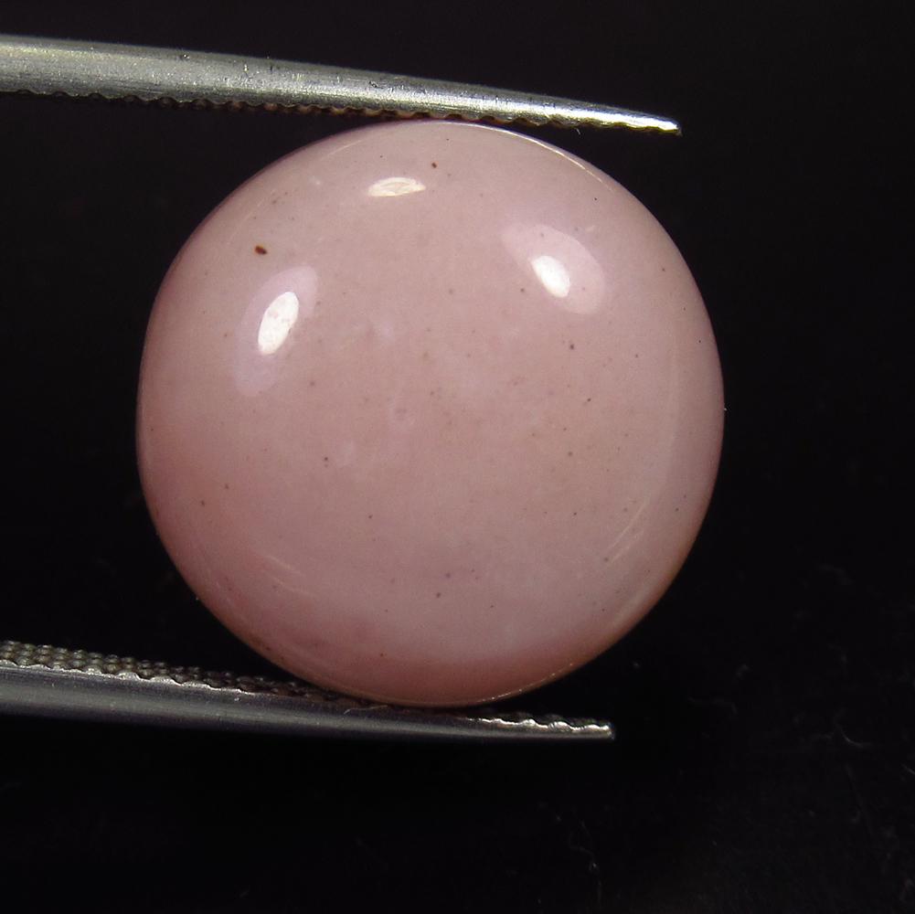 8.80 Ctw Natural Pink Opal Round Cab (1 of 2)