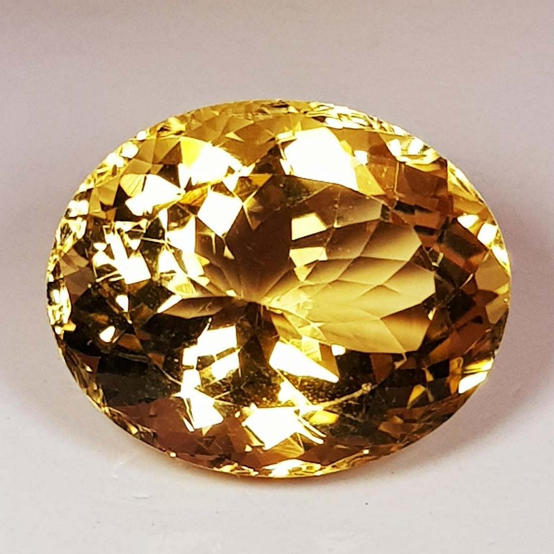 12.77 ct Natural Citrine Oval Cut (1 of 5)