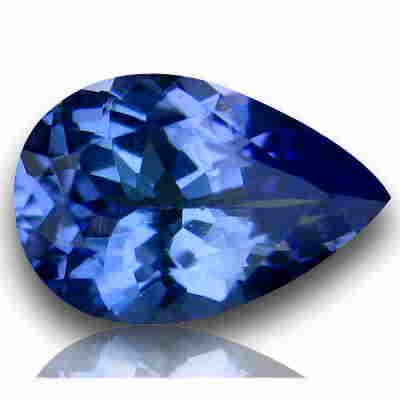 Natural Tanzanite 0.77ct Pear Purplish Blue VVS: Title: Natural Tanzanite 0.77ct Pear Purplish Blue VVS Additional Information: 1 x Natural Tanzanite 0.77ct Pear Purplish Blue VVS - Shape: Pear - Weight: 0.77ct - Colour: Purplish Blue - Clarity: VVS