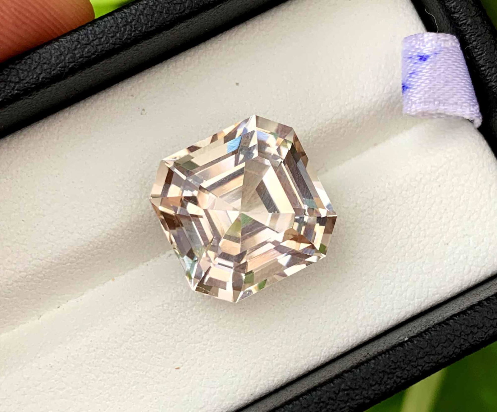 Natural Sherry Topaz Loose gemstone Asscher Cut - 17.05: Natural Sherry Topaz Loose gemstone Asscher Cut weight - 17.05 Carats Dimensions : 14.6*14.8*10 mm treatment : Natural Origin : Pakistan DHL E COMMERCE SHIPPING Reserve: $130.00 Shipping: Domestic: Fl