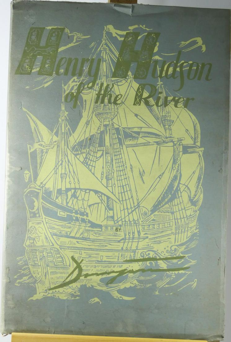 Joseph Domjan: Henry Hudson of The River - Limited: Artist: Joseph Domjan Title: Henry Hudson of The River - Limited Edition Folio in Woodcuts Printing Date: 1959 Medium: Rice Paper (Koshi Paper) Size/Format: 20 3/4 x 14" - Folio Information: Wood Cuts