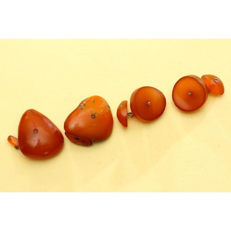 12.42 g. natural Baltic amber 2 pairs cufflinks vintage (1 of 13)