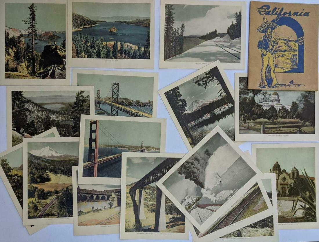 VINTAGE CALIFORNIA SOUVENIR SOUTHERN PACIFIC LINES (1 of 10)