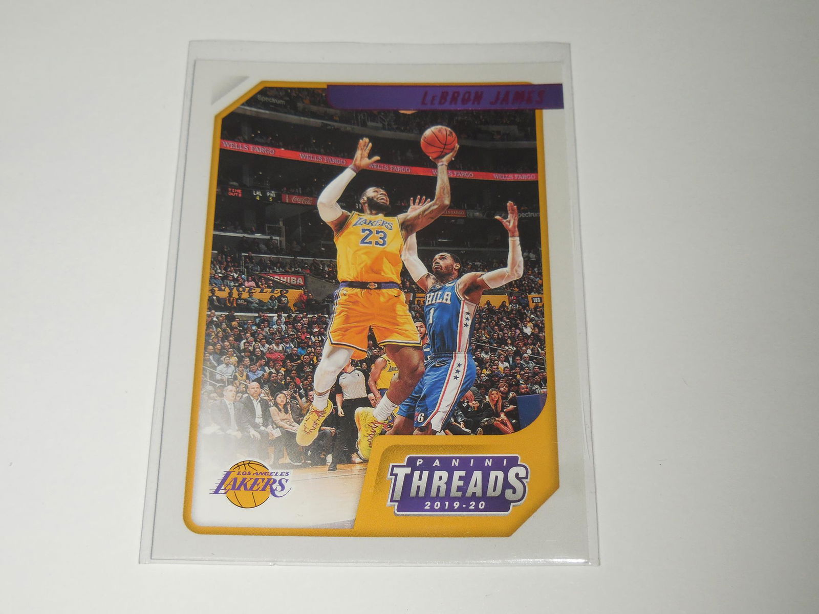 2019-20 PANINI THREADS LEBRON JAMES PINK LAKERS (1 of 2)
