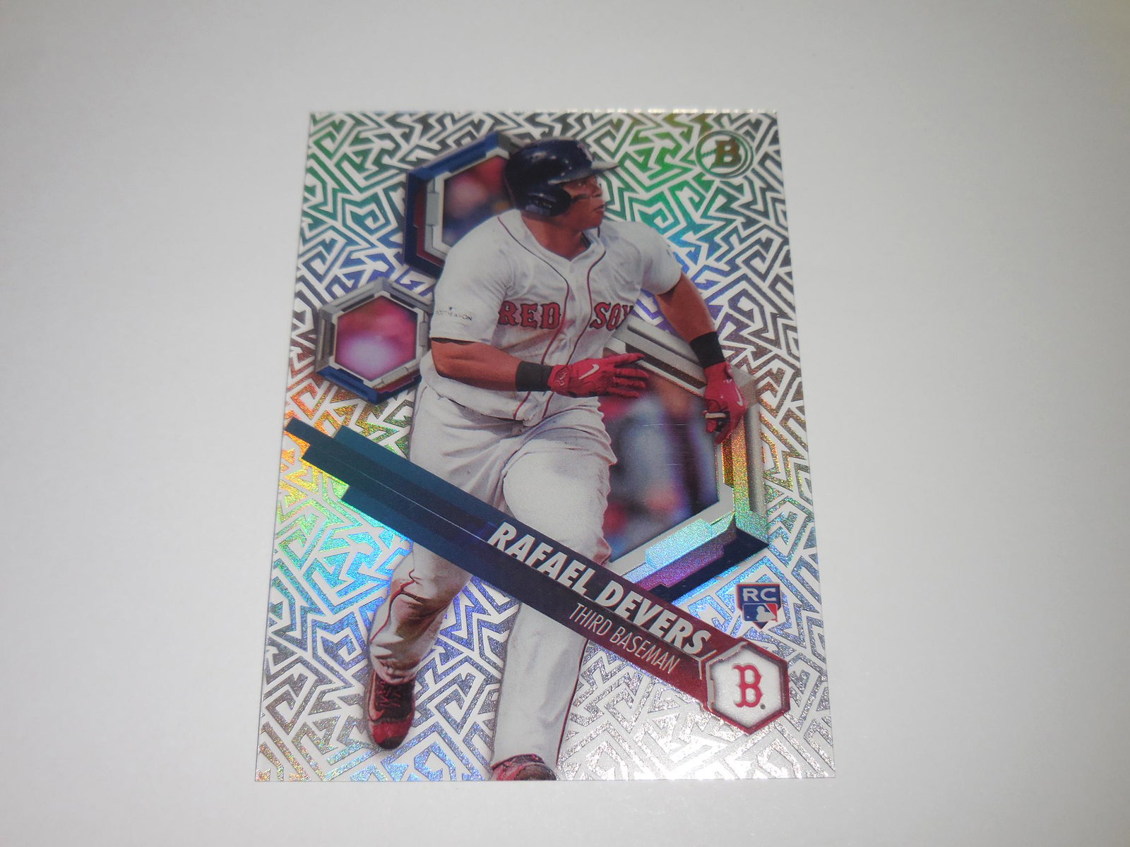 2018 BOWMAN HIGH TEK RAFAEL DEVERS ACETATE ROOKIE CARD (1 of 2)