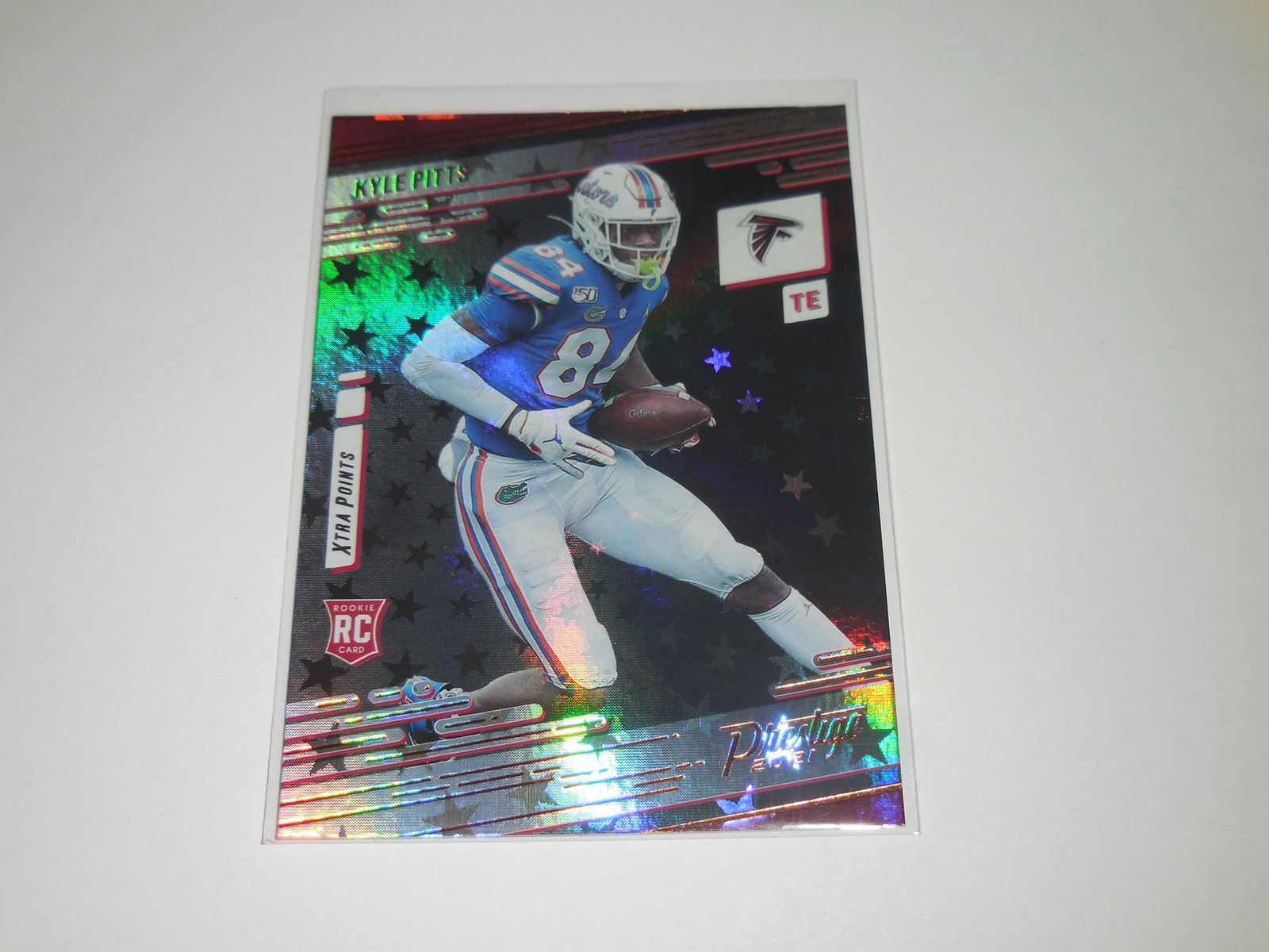 2021 PRESTIGE KYLE PITTS ASTRAL HOLO ROOKIE CARD GATORS (1 of 2)