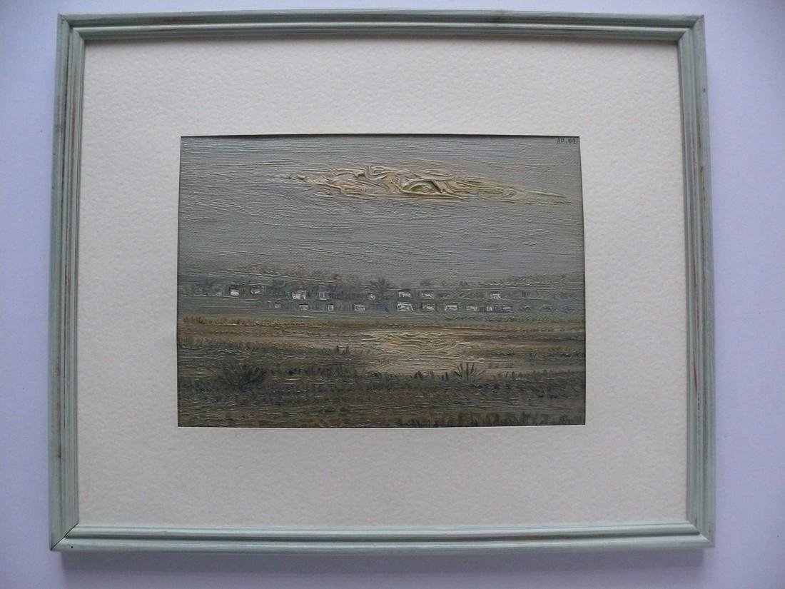 Oil painting Yellow bet in the steppe Pushkarev Andrey (1 of 1)