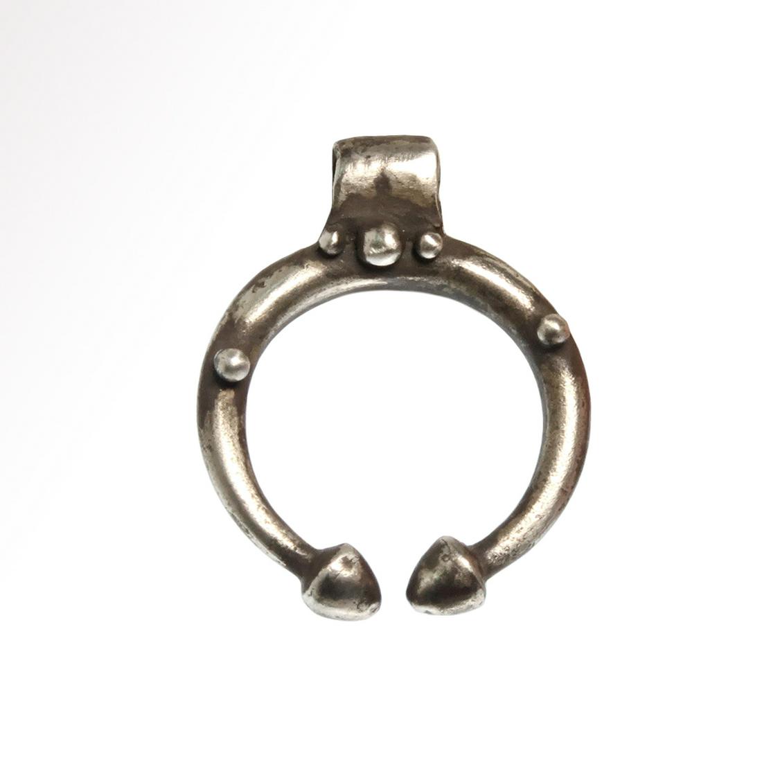 Roman Silver Crescent Pendant (1 of 6)