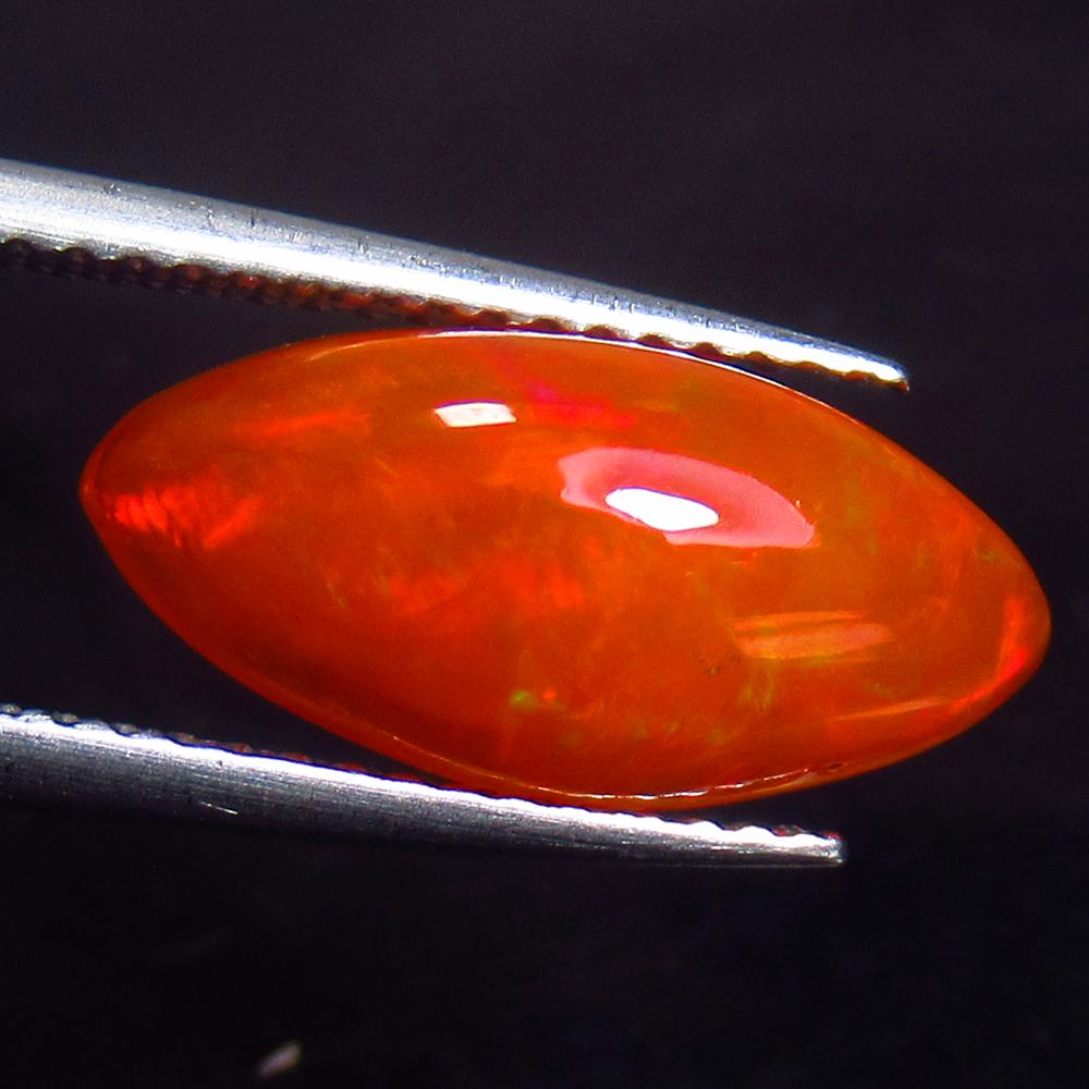 2.36 Ct Natural Ethiopian Orange Fire Opal Marquise Cab (1 of 2)